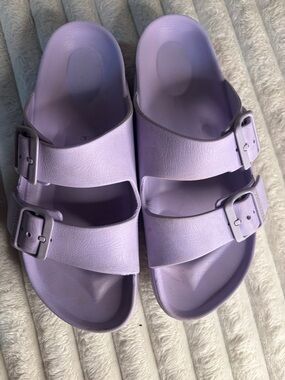 Birkenstock Two-Strap EVA Sandals in Lilac